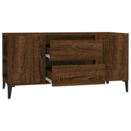 Berkfield Tv Cabinet Brown Oak 102X44.5X50 Cm Engineered Wood - thumbnail 7
