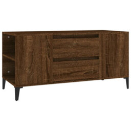 Berkfield Tv Cabinet Brown Oak 102X44.5X50 Cm Engineered Wood - thumbnail 2