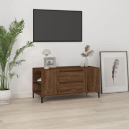 Berkfield Tv Cabinet Brown Oak 102X44.5X50 Cm Engineered Wood