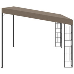 Walplus Wall-Mounted Gazebo 4X3 M Taupe Fabric - thumbnail 3