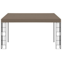 Walplus Wall-Mounted Gazebo 4X3 M Taupe Fabric - thumbnail 2