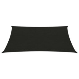 Berkfield Sunshade Sail 160 G/m2 Black 2X2.5 M Hdpe - thumbnail 2
