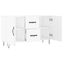 Berkfield Sideboard White 100X36X60 Cm Engineered Wood - thumbnail 5