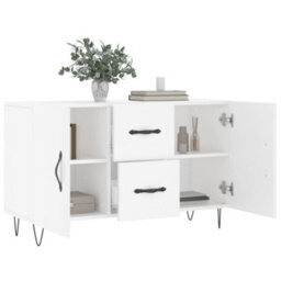 Berkfield Sideboard White 100X36X60 Cm Engineered Wood - thumbnail 4