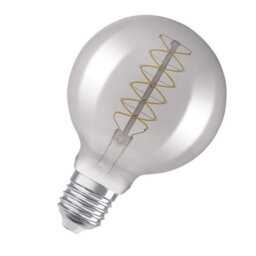 Osram Vintage 1906 Globe 95 30 Filament Dim Lamp 7.8W 818 Smoke E27 4 Pack - thumbnail 2
