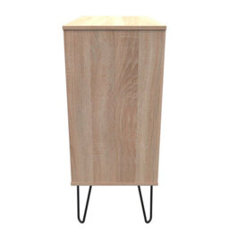 Osaka 4 Drawer Chest Of Drawers In Bardolino Oak (Ready Assembled) - thumbnail 2