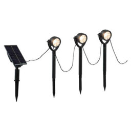 Solar Spotlights Warm White Light Decorations 3. 5M X 6 Warm Spotlights White X 1 - thumbnail 1