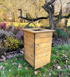 Ruddings Wood Tall Wooden Garden Planter Patio Entrance 56Cm High - thumbnail 3