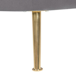 Beliani  Armchair Langa Velvet Grey - thumbnail 6