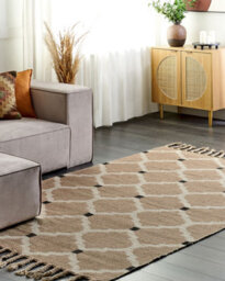 Beliani Rug Orencik Beige 160 X 230 Cm Jute - thumbnail 2