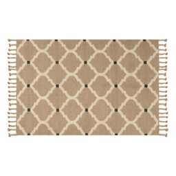 Beliani Rug Orencik Beige 160 X 230 Cm Jute - thumbnail 1