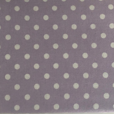 Just So Home Luxury Brushed Cotton Flannelette Fitted Sheet (Lavender Polka Dot, Double)