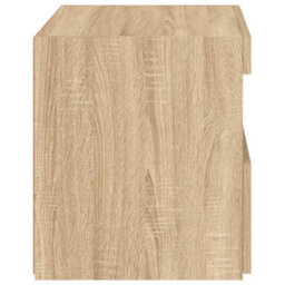 Berkfield Bedside Cabinet With Led Lights Sonoma Oak 50X40X45 Cm - thumbnail 9