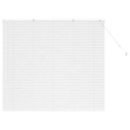 Berkfield Modern Window Blind With Curtains Manual White Aluminium