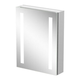 Affine Bathroom Led Mirror Cabinet Wall Mounted Shaver Socket Demister Ip44 650X500 - thumbnail 7