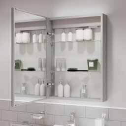 Affine Bathroom Led Mirror Cabinet Wall Mounted Shaver Socket Demister Ip44 650X500 - thumbnail 6