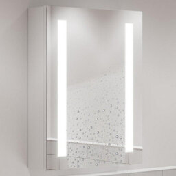 Affine Bathroom Led Mirror Cabinet Wall Mounted Shaver Socket Demister Ip44 650X500 - thumbnail 5