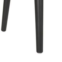 Beliani Timberline Storage Stool, Light Brown Corduroy, Black Legs, Buttoned Top, Suitcase-Inspired Design - thumbnail 9