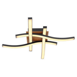 Luminosa Lighting Luminosa Evita Integrated Led Semi Flush Ceiling Light Black 4X Led 3000K - thumbnail 3