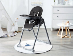 Allis Baby Lola 2-In-1 Highchair Feeding Chair - Black - thumbnail 3