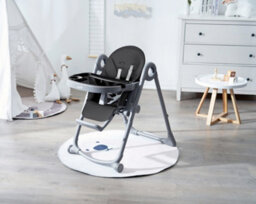 Allis Baby Lola 2-In-1 Highchair Feeding Chair - Black - thumbnail 2