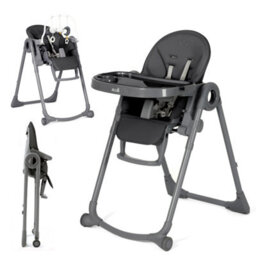 Allis Baby Lola 2-In-1 Highchair Feeding Chair - Black - thumbnail 1