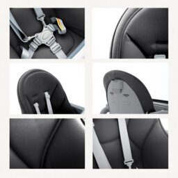 Allis Baby Lola 2-In-1 Highchair Feeding Chair - Black - thumbnail 5