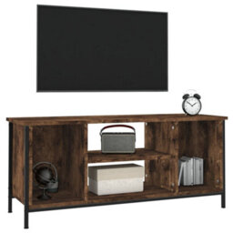 Berkfield Tv Cabinet Smoked Oak 102X35X45 Cm Engineered Wood - thumbnail 4
