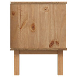Berkfield Tv Cabinet Brown And Grey 113.5X43X57 Cm Solid Wood Pine - thumbnail 5