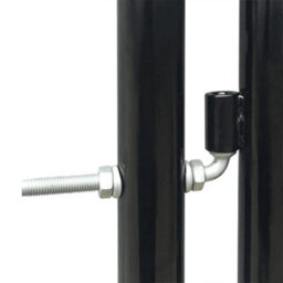 Berkfield Black Double Door Fence Gate 300 X 175 Cm - thumbnail 3