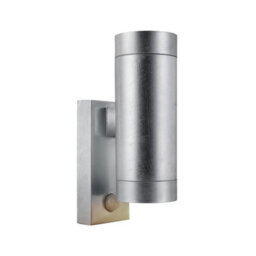 Nordlux Tin Outdoor Galvanized Steel Wall Light Coastal/marine Safe Silver,mains