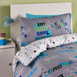 Bedlam Game Glow Kids Gamer Themed Duvet Cover Set Glows In The Dark - thumbnail 3