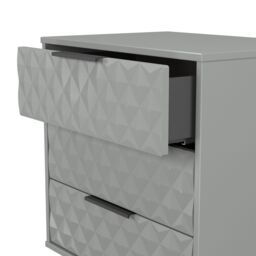 Anzio Matt Dusk Grey 3 Drawer Chest (H)737mm (W)575mm (D)395mm - thumbnail 6