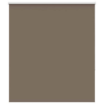 Berkfield Durable Roller Blind Blackout Coffee 125X130 Cm Fabric Width 121.6 Cm Polyester