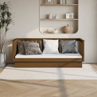 Berkfield Day Bed Honey Brown 75X190 Cm Solid Wood Pine - image 1