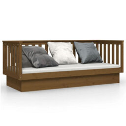 Berkfield Day Bed Honey Brown 75X190 Cm Solid Wood Pine - thumbnail 2