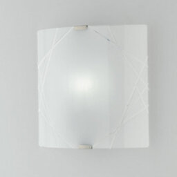 Luminosa Lighting Luminosa Paradise Patterned Glass Flush Ceiling Light White 26X26Cm - thumbnail 2