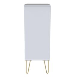 Pesaro Ready Assembled Matt White No Effect 5 Drawer Wide Chest (H)1075mm (W)765mm (D)415mm - thumbnail 6
