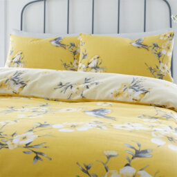Gc Gaveno Cavailia Tropical Birds Duvet Cover Bedding Set Ochre Double 3Pc With Birds And Flowers Print Quilt Cover - thumbnail 2