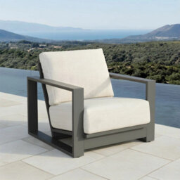 Foremost Milan 4 Piece Patio Furniture Set Aluminium Wicker Sunbrella Cushions Sofa Chairs Table Cover Outdoor Set - thumbnail 5