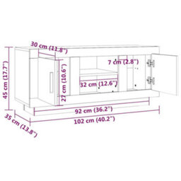 Berkfield Stylish Tv Cabinet Sonoma Oak 102X35X45 Cm Engineered Wood - thumbnail 8