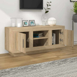 Berkfield Stylish Tv Cabinet Sonoma Oak 102X35X45 Cm Engineered Wood - thumbnail 3
