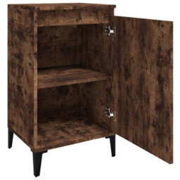 Berkfield Bedside Cabinets 2 Pcs Smoked Oak 40X35X70 Cm Engineered Wood - thumbnail 6