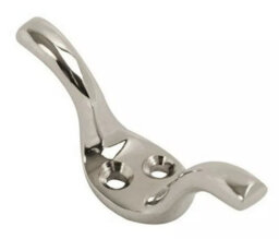 Cleat Hooks For Roman Corded Blinds Cleat Hook Figure Of 8 Hooks Cord Hooks - 75mm Polished Chrome Finish - thumbnail 2