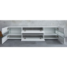 Furniture in Fashion Kirsten High Gloss Tv Stand In White With Led Lighting - thumbnail 5