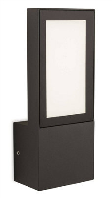 Luminosa Lighting Luminosa Gamay Integrated Led Outdoor Wall Light Graphite Ip65