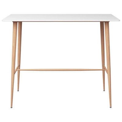 Berkfield Durable Bar Table White 120X60X105 Cm - image 1