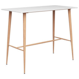 Berkfield Durable Bar Table White 120X60X105 Cm - thumbnail 2
