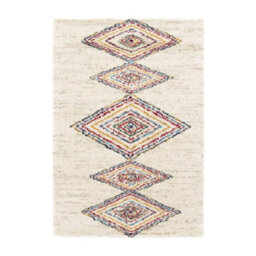 Melrose Noble Non Shedding Diamonds Design Living Natural Large Area Rug 160/230Cm - thumbnail 6