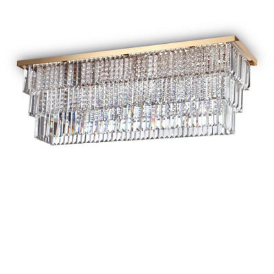 Ideal Lux Luminosa Martinez 8 Light Ceiling Light Gold